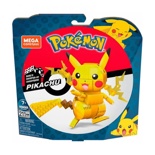 Mattel - MEGA CONSTRUX Pokémon Pikachu a construire 10 cm - 6 ans et + - Pikachu