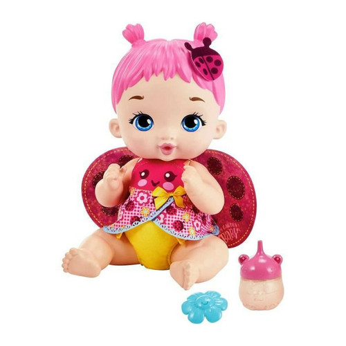 Mattel - My Garden Baby - Coccinelle Boit & Pipi Rose - Poupon - 3 Ans Et + Mattel  - Mattel