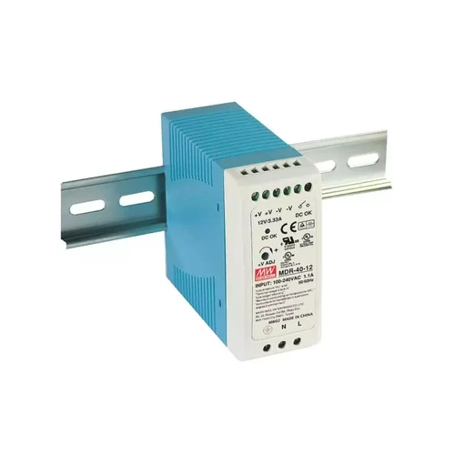 Meanwell - Transformateur pour rail DIN armoire électrique 40Wà 12V DC MDR-40-12 MEAN WELL - MDR-40-12 Meanwell  - Meanwell