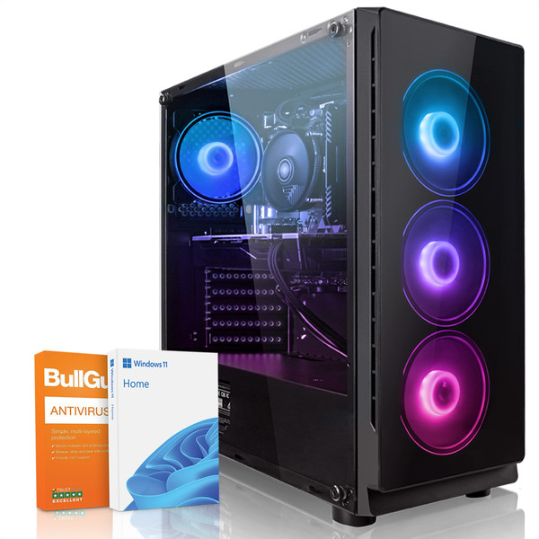 PC Fixe Gamer Megaport PC Ember • AMD Ryzen 5 5600 6x 4.40 GHz • GeForce GTX1650 • 16Go DDR4 • 250Go M.2 SSD • Windows 11 • WiFi • 35-FR