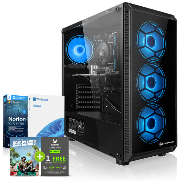 PC Fixe Megaport PC Gamer • AMD Ryzen 5 5600 6x 3,50 GHz • RTX3060 • 16Go 3200 DDR4 • 1To M.2 SSD • Windows 11 • 301-FR