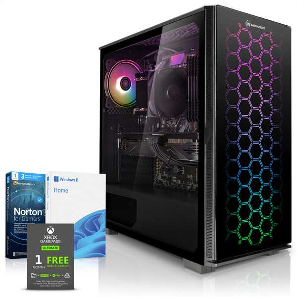 PC Fixe Megaport PC Gamer Commando • Intel Core i5-12400F 6x 2.50 GHz • GeForce GTX 1660 • 16Go DDR4 • 1To M.2 SSD • 53-FR
