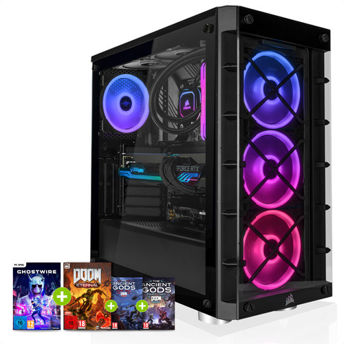 Megaport - PC Gamer iCUE Intel i9 12900K • NVIDIA GeForce RTX 3080 • 32Go 3200 MHz RAM • 2To M.2 SSD • 4To HDD • Windows11 • WiFi • 1302-FR - Megaport