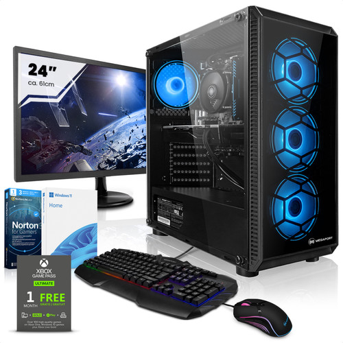 Megaport - Super Méga Pack Rampage • Intel Core i5-10400F • GeForce GTX1650 • Ecran 24" • 16Go • 500Go M.2 SSD • Windows 11 • 16-FR - PC Fixe Gamer Gaming