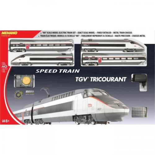 Mehano - MEHANO Coffret circuit de Train electrique TGV Tricourant - Véhicules & Circuits