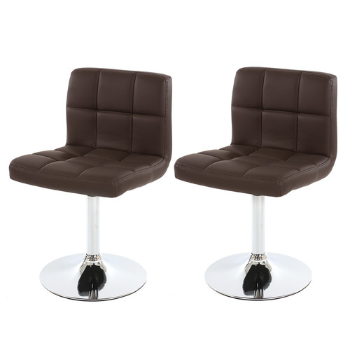 Mendler - Lot de 2 chaises de salle à manger Kavala, pivotante, similicuir ~marron Mendler - Chaises