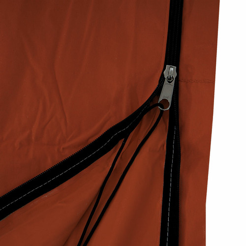 Mendler Housse de protection HWC pour parasol jusqu'à 3,5 m, gaine de protection avec zip ~ terre cuite
