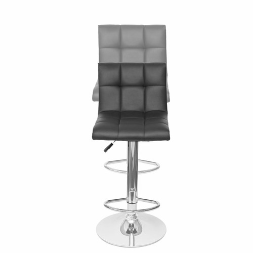 Tabourets 2x Tabouret de bar HWC-G87, chaise bar/comptoir, réglable en hauteur ~ velours pétrole, pied noir
