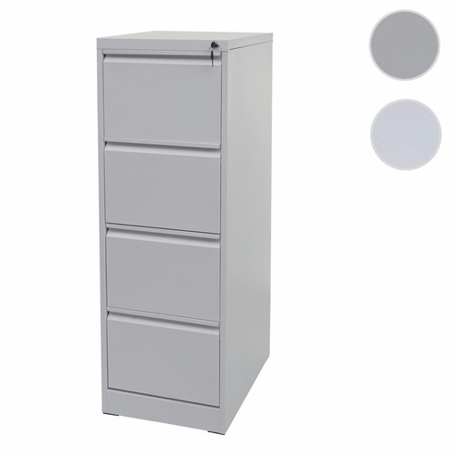 Mendler - Armoire HWC-H16, armoire à dossiers de bureau armoire en acier, format légal 134x46x62cm ~ gris Mendler  - heute-wohnen