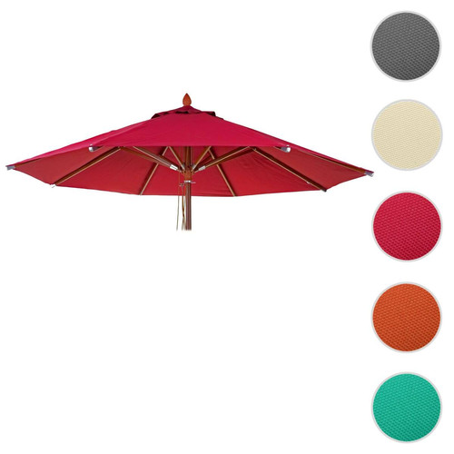 Mendler - Toile pour parasol de gastronomie en bois HWC-C57, rond Ø3m polyester 3kg ~ bordeaux Mendler  - Accessoires parasol