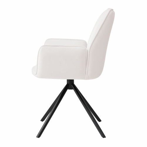 Chaises Chaise de salle à manger HWC-G67, chaise de cuisine, pivotante, auto-position