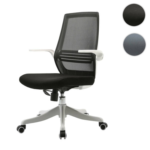 Mendler - Chaise de bureau moderne HWC-J88, chaise de bureau, ergonomique et respirante accoudoir relevable ~ noir Mendler  - Bureaux