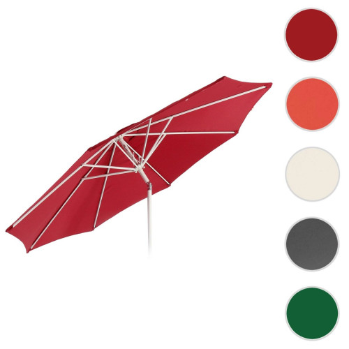 Mendler - Toile de rechange pour parasol N18, Toile de rechange pour parasol, Ø 2,7m tissu/textile 5kg ~ rouge Mendler - Mobilier de jardin Mendler