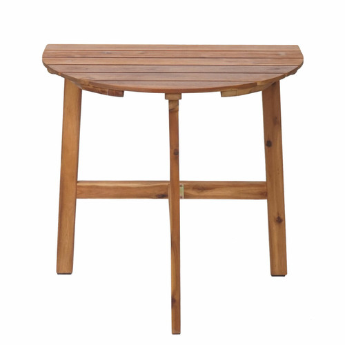 Mendler Table pliante HWC-L19, table de jardin balcon, In-/Outdoor pliable bois acacia certifié MVG 71x70x34cm