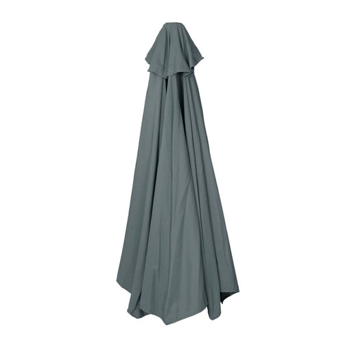 Mendler Toile de rechange pour parasol demi-rond Parla, Toile de rechange pour parasol, 270cm tissu/textile UV 50+ 3kg ~ anthracite