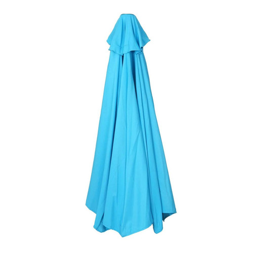 Mendler Toile de rechange pour parasol demi-rond Parla, Toile de rechange pour parasol, 270cm tissu/textile UV 50+ 3kg ~ turquoise