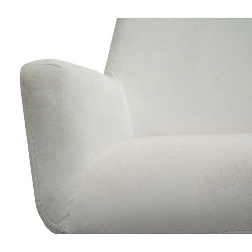 Mendler Lot de 6 chaises de salle à manger HWC-L91, chaise de cuisine accoudoir pivotant Auto-Position tissu/textile ~ crème-beige