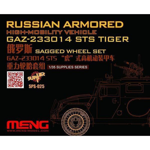 MENG-Model - Russian Armored High-mobility VehicleGAZ 233014STS Tiger Sagged WheelSet- 1:35e - MENG-Model MENG-Model  - ASD