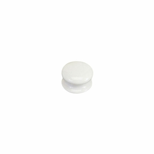 Poignée de meuble Merigous Bouton porcelaine - Diamètre : 32 mm - Hauteur : 25 mm - Décor : Blanc - Matériau : Porcelaine - MERIGOUS