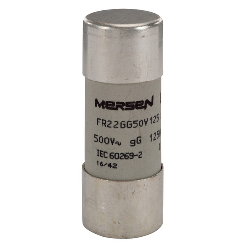 Mersen - fusible cartouche - 22 x 58 - gg - 125a - sans indicateur - 500v - boite de 10 - mersen j219773 Mersen  - Fusibles