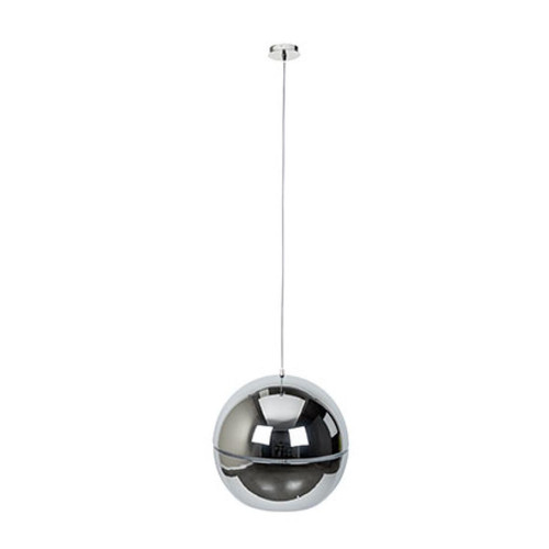 Mes - Suspension boule 50x50x149 cm en métal chromé - Luminaire suspension boule Suspensions, lustres