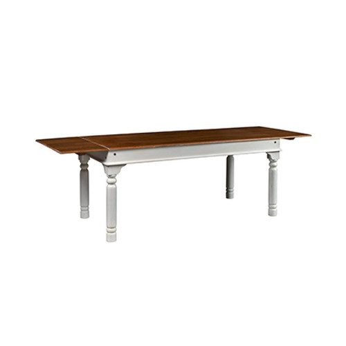 Mes - Table à manger extensible 180/260 cm en manguier blanc - CALGARY Mes  - Salon, salle à manger