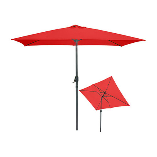 Mes - Parasol rectangulaire inclinable 200x300 cm rouge - PALERMO Mes  - Jardin
