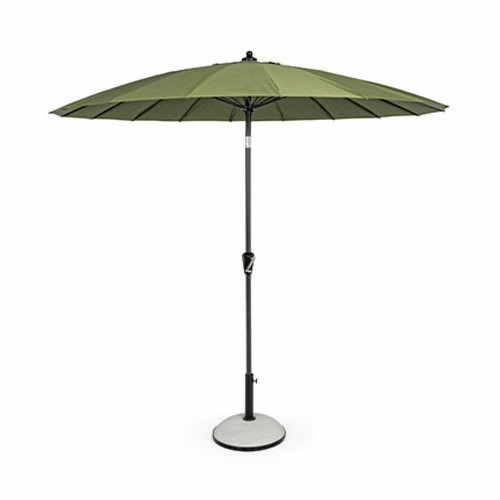 Mes - Parasol rond 270 cm en toile vert olive et mât alu - EZZO Mes  - Marchand Super10count