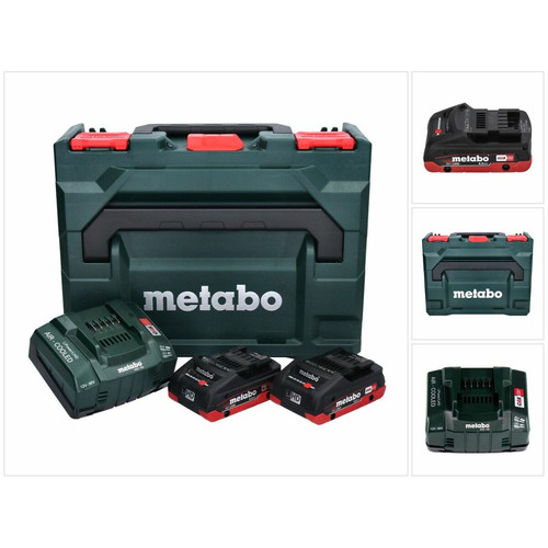 Metabo - Metabo Basis Set LIHD + 2x Batteries 4,0 Ah + Chargeur + Coffret de transport Metaloc ( 685130000 ) Metabo  - ASD