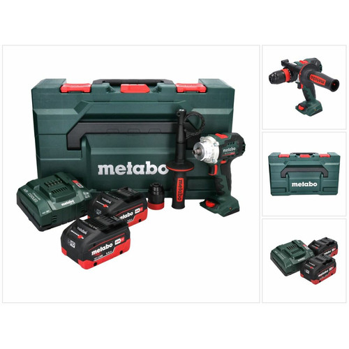 Metabo - Metabo BS 18 LTX BL Q I Perceuse-visseuse sans fil 18 V 130 Nm Brushless (602359660) + 2x Batteries 5,5 Ah + Chargeur + Coffret de transport Metabo  - Visseuse brushless