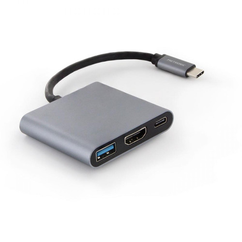 Metronic - Adaptateur USB-C 3 en 1 HDMI, USB-A, USB-C PD charge Metronic   - Marchand Metronic store