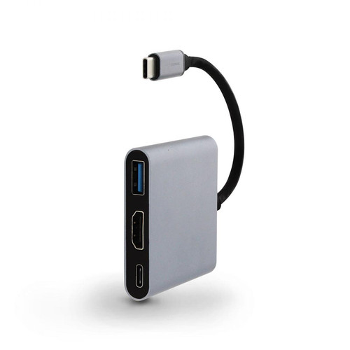 Metronic Adaptateur USB-C 3 en 1 HDMI, USB-A, USB-C PD charge
