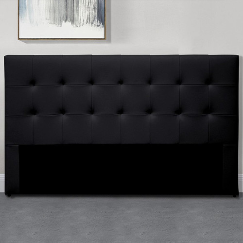 Meubler Design - Tête De Lit Capitonnée Capitole - Noir tête de lit - 140 cm - Têtes de lit Noir