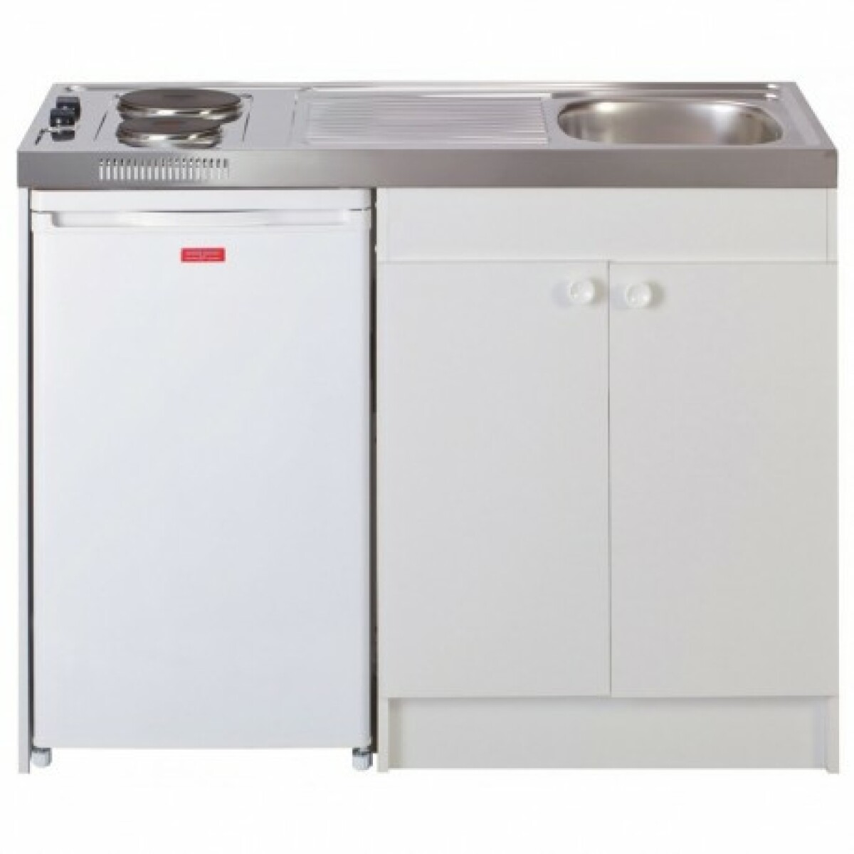 Évier cuisinette électrique intégré largeur 120 cm avec réfrigérateur df114