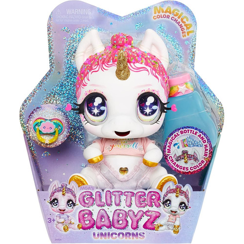 MGA - Glitter Babyz Poupée bébé Licorne Lunita Sky MGA  - Jeux & Jouets