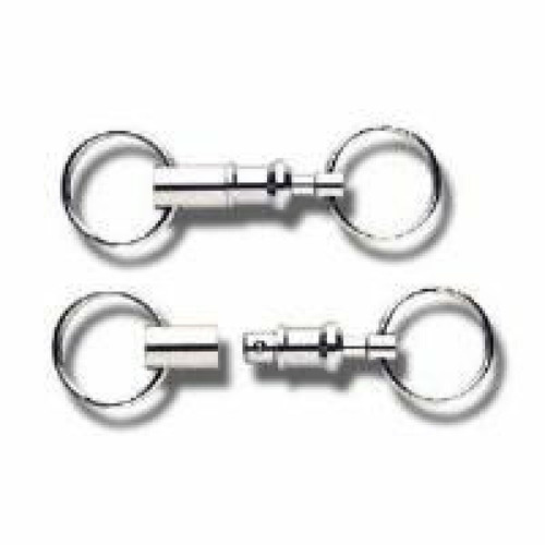 Mgm - WEDO Schlüsselhalter, mit Kupplung, silber Schlüsselringe aus Metall, vernickelt, trennbar in 2 - 1 Stück (262 51526) Mgm  - Aménagement