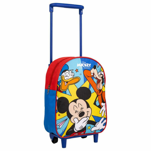 Mickey Mouse - Cartable à roulettes Mickey Mouse Rouge 22 x 10 x 29 cm Mickey Mouse  - Mickey Mouse