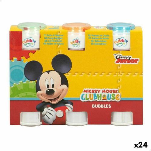Mickey Mouse - Set de souffleurs de bulles Mickey Mouse 3 Pièces 60 ml (24 Unités) Mickey Mouse  - Jeux de plein air Mickey Mouse