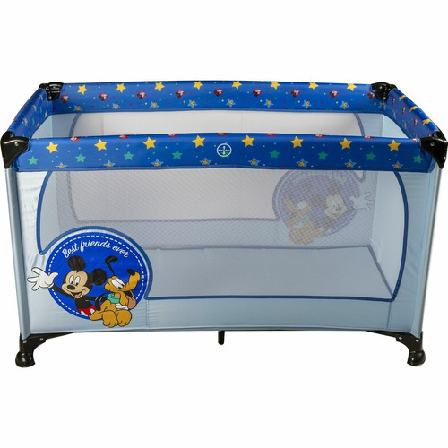 Mickey Mouse - Lit Bébé de Voyage Mickey Mouse CZ10607 120 x 65 x 76 cm Bleu Mickey Mouse  - Chambre et literie Maison