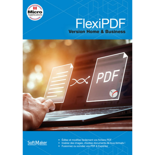 Micro Application - FlexiPDF Home & Business - Licence perpétuelle - 1 PC - A télécharger Micro Application  - Bureautique et Utilitaires