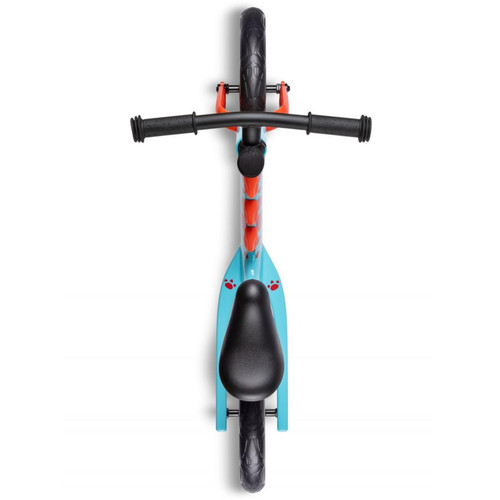 Tricycle Draisienne Micro Balance Dino 3D Bleu Ciel et Orange - Cadre magnesium et Roues EVA
