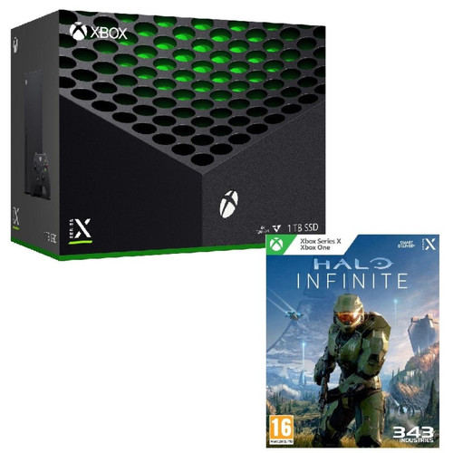 Microsoft - console Xbox Séries X + jeu Halo infinite Microsoft   - Xbox Series