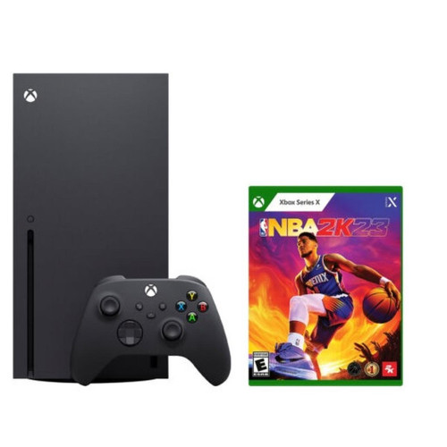 Microsoft - console Xbox Séries X + jeu NBA 2K23 en téléchargement - Console retrogaming