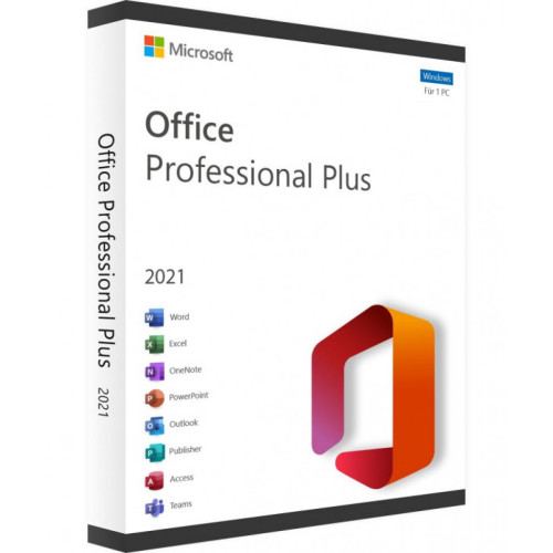 Utilitaires Bureautique Microsoft Microsoft Office 2021 Professionnel Plus (Pro Plus) - Clé licence à télécharger - Livraison rapide 7/7j