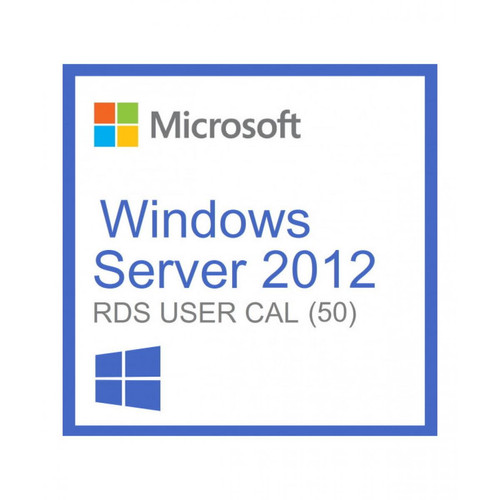 Microsoft - Microsoft Windows Server 2012 Remote Desktop Services (RDS) 50 user connections - Clé licence à télécharger - Livraison rapide 7/7j - Systèmes d'exploitation
