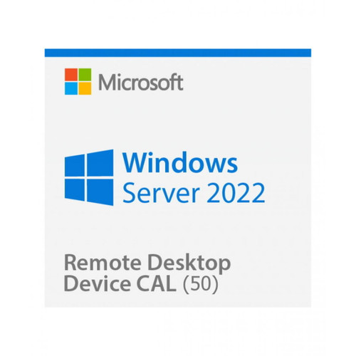 Microsoft - Microsoft Windows Server 2022 Remote Desktop Services (RDS) 50 device connections - Clé licence à télécharger - Livraison rapide 7/7j - Systèmes d'exploitation