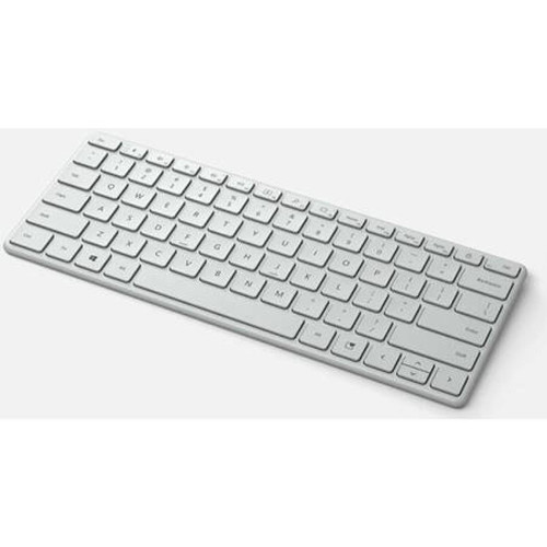 Microsoft - MS BT Compact Keyboard FR Glacier MS Bluetooth Compact Keyboard FR Glacier Microsoft  - Clavier Azerty