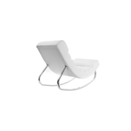 Miliboo Rocking chair design blanc TAYLOR