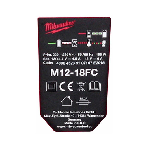 Milwaukee - Milwaukee M18NRG-903 Set de démarrage 18V : 3x Batteries M18 B9 9,0Ah + Chargeur M12-18FC ( 4933459219 ) - Milwaukee