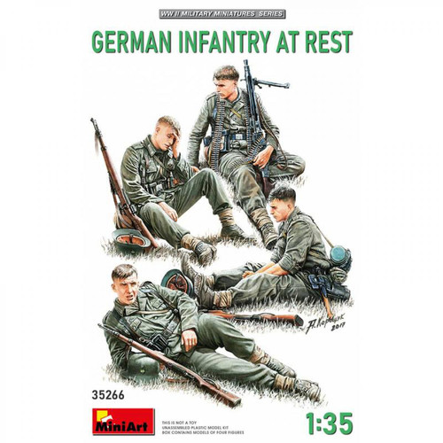 Mini Art - Figurine Mignature German Infantry At Rest Mini Art  - Jeux & Jouets